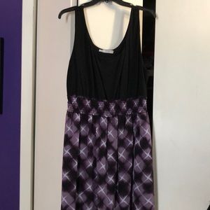 Purple & black dress